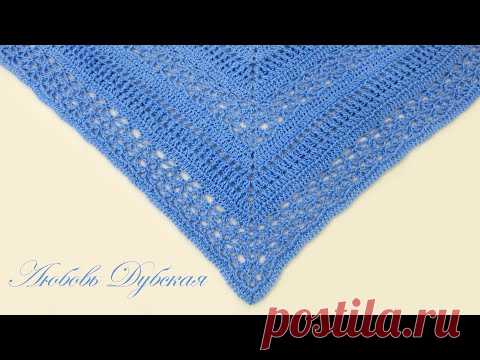 Шаль | Бактус крючком | Мастер класс | Crochet shawl | Тайминг рядов