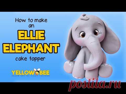How to model an Elephant cake topper | Sugarcraft | Cake Tutorial | Fondant Modelling