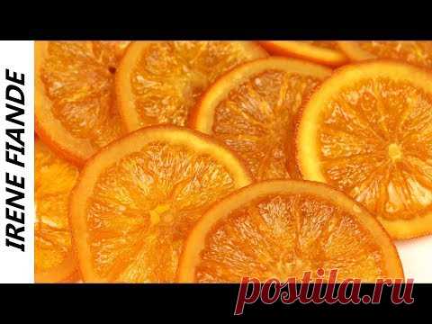 Карамелизированные дольки апельсинов.Эффектный декор и десерт для праздничного  стола