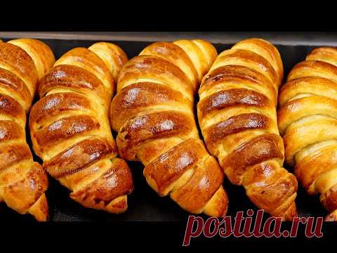 🥐Рогалики из ночного Хрущевского теста! Вкусная выпечка к чаю!