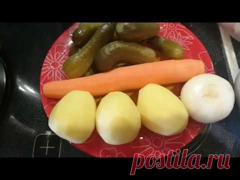 Польский огуречный суп или обед вместе с ICook