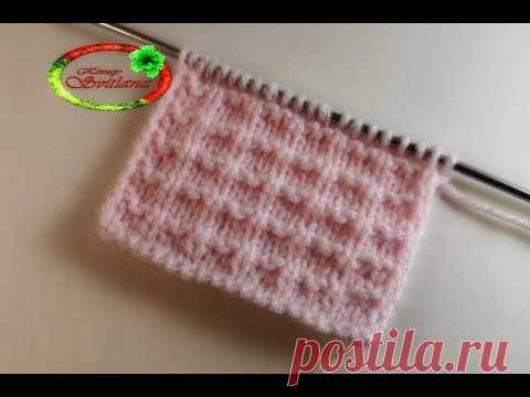 №28 Выразительный рельефный  узор спицами Для детской одежды, одеяльца Volumetric knitting pattern