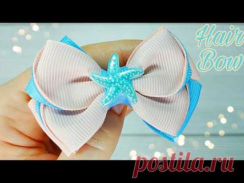 Hair Bow Tutorial / Bow out of Ribbon / How to Make Bows with Ribbon / #9 tutorial