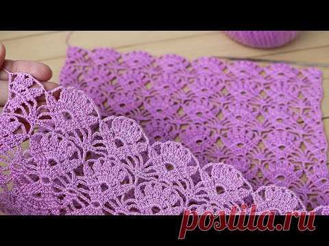 Простой ЦВЕТОЧНЫЙ УЗОР вязание крючком СХЕМА узора Easy to Crochet Tape Lace flower pattern