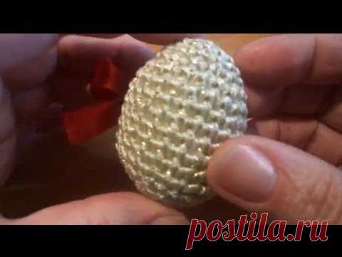 Видеоурок по вязанию пасхальных яиц крючком