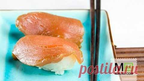 Дзуке магуро (суши с маринованным тунцом) - кулинарный рецепт. Миллион Меню