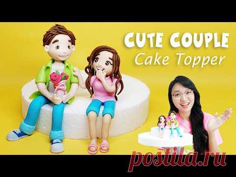 How to make a Couple Cake Topper | Couple cake topper | Couple Cake | Fondant Man | Fondant woman