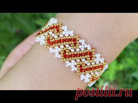 Beaded bracelet/Easy bracelet/Diy bracelet/Браслет из бисера/Браслет своими руками