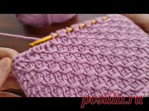 Super Easy Tunisian Knitting Model - Çok Kolay Çok Gösterişli Tunus İşi Örgü Modeli Anlatımı