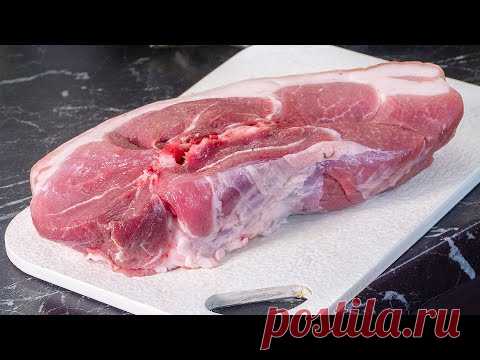 Американский способ сделать свинину вкуснее буженины. Рваный кусок мяса в духовке