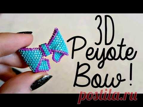 DIY 3D Beaded Bow How To! // Bead Weaving // ¦ The Corner of Craft