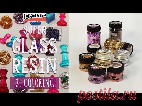 Szuper üveggyanta 2. Szinezés // Super Glass Resin #2 Coloring - YouTube