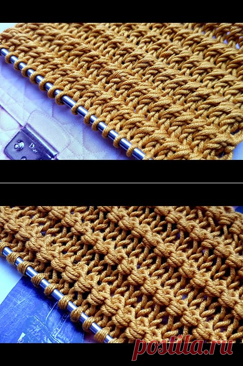 (124) Knitting pattern ❤ Узор спицами ❤ strickmuster ❤ tricot ❤ how to knit ❤ tricô ❤ örgü deseni बुनना - YouTube