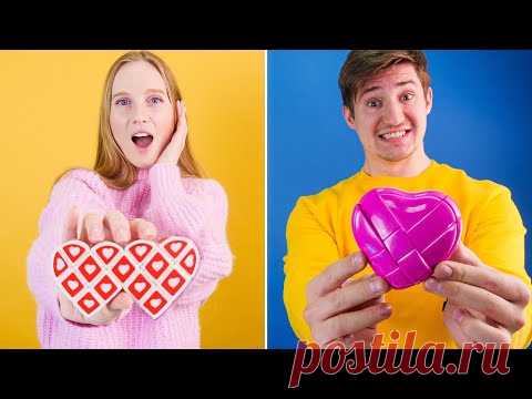 Парень vs Девушка решает головоломки на день влюблённых