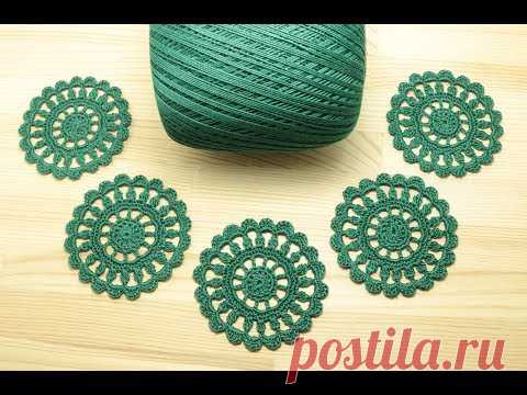 Как связать ажурный мотив КРУГ вязание крючком How to Crochet for Beginners