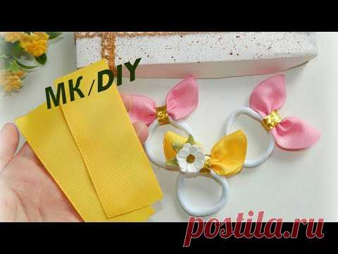 Резинки для волос из лент «СОЛОХА»/МК/DIY/solokha elastics...