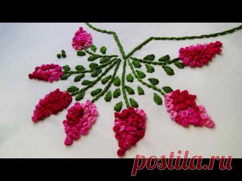 Hand Embroidery: Neckline Embroidery/ French knots