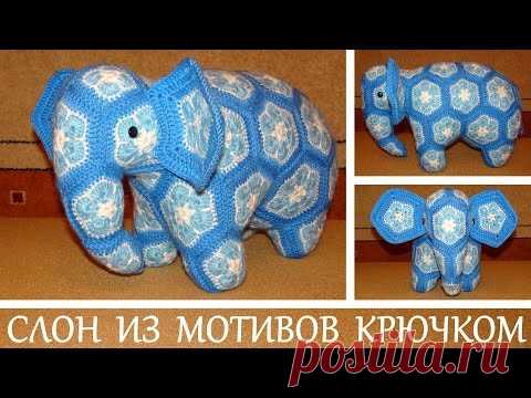 Слон из мотивов африанский цветок