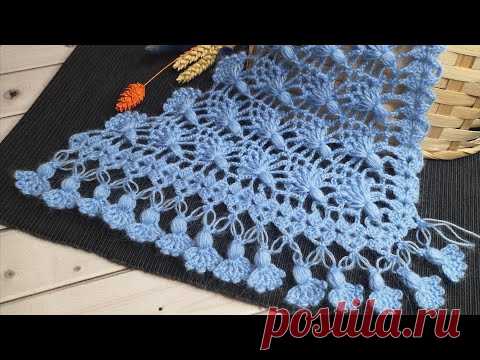 Необычная кайма крючком//Crochet border