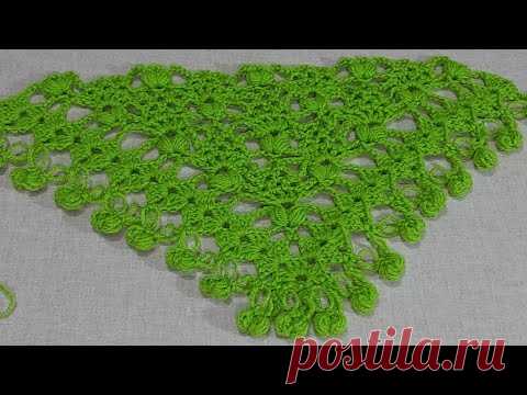 How to crochet an easy shawl step by step