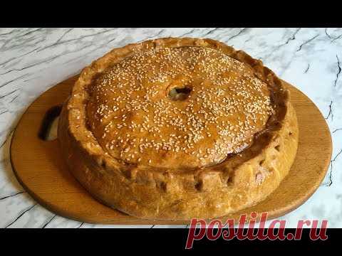 Пирог с Мясом и Картофелем / Pie with Meat and Potatoes / Пошаговый Рецепт(Ооочень Вкусно)