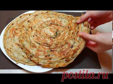 Катлама с луком и зеленью 🔥 Katlama with onions and herbs