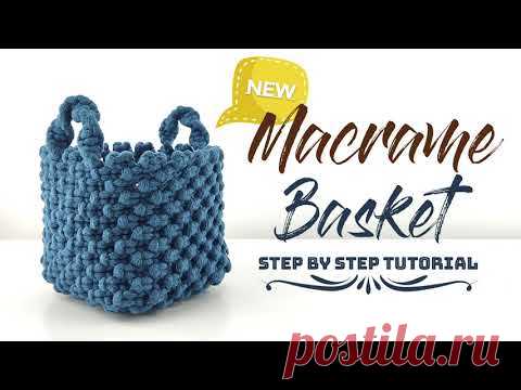 HDL : Macrame Basket | Step by Step Tutorial - YouTube
