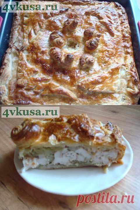 мясной пирог из слоеного теста | 4vkusa.ru