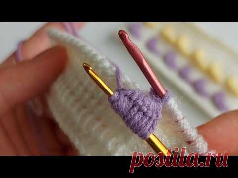 Super Easy Tunisian Knitting - Tunus İşi  Şahane Örgü Modeli