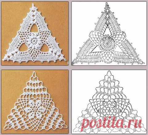 Треугольные ажурные мотивы | Искусница