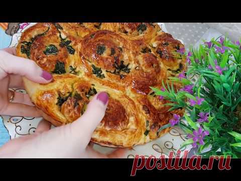 Очень ПЫШНЫЕ БУЛОЧКИ с сыром и шпинатом! Это просто НАСЛАЖДЕНИЕ