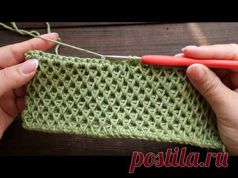 «Соты» крючком 🐝 «Honeycomb» crochet tutorial