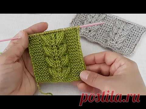 Kolay Yarım Yapraklar Modeli / Knitting Tutorial DIY Pattern