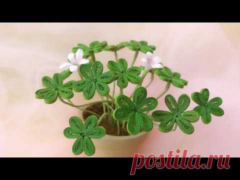 ABC TV | How To Make Clover Plant Paper | Quilling Paper - Craft Tutorial