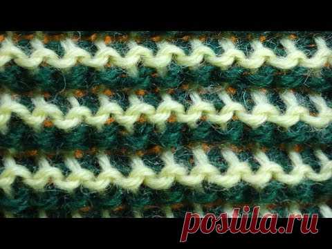 ОЧЕНЬ РЕДКИЙ УЗОР тунисское вязание Tunisian crochet lesson узор 81