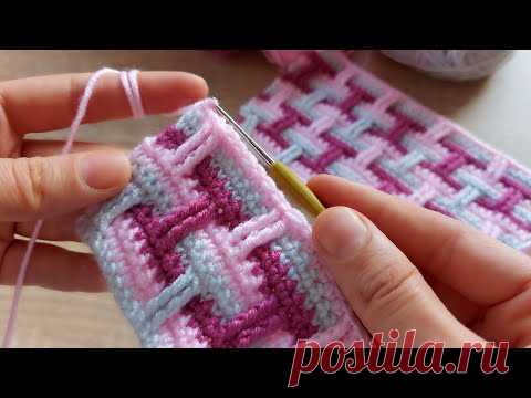 Bu renk uyumunu çok seveceksiniz tığ işi kolay örgü battaniye modeli how to crochet knitting model