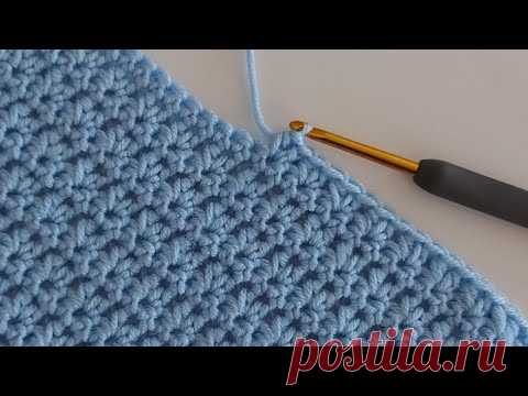 Простое быстрое вязание крючком выкройки детского одеяла для начинающих / вязание крючком шаль