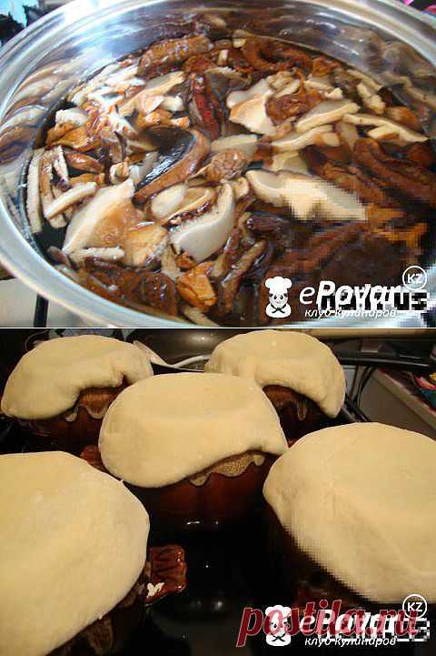 Щи с грибами в горшочках — Рецепт приготовления с фото — Супы, Горячие супы