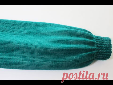 How to make a sweater sleeve on the knitting machine step by step