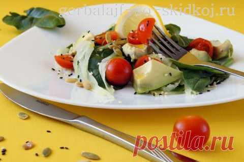 Диетический салат с авокадо «Тот еще фрукт!» | Домашняя кулинария