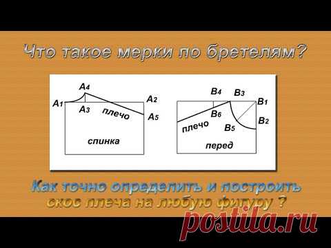 Мерки по бретелям. Как точно определить скос плеча и правильно его построить на чертеже