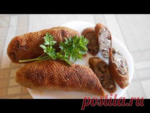 Домашняя колбаса из гусиных шеек. Вкуснятина!!!