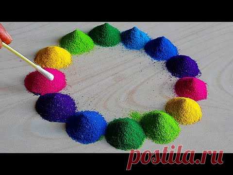 2021 new special peacock rangoli/Pongal pot/sankranthi muggulu 2021/रंगोली/sand videos