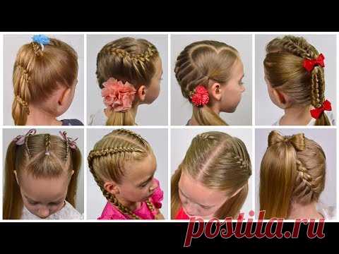 8 ПРИЧЕСОК c ПЛЕТЕНИЕМ НА 1 CЕНТЯБРЯ и КАЖДЫЙ ДЕНЬ ★ BACK TO SCHOOL HAIRSTYLES #28 #LGH