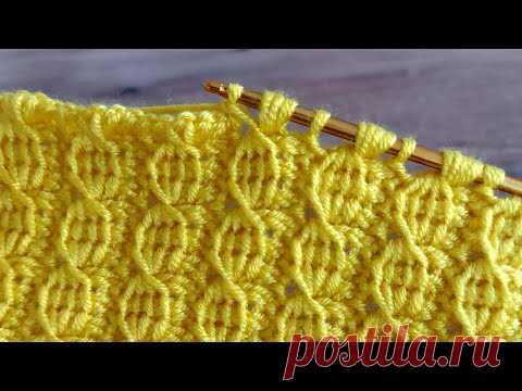 Easy Knitting Tunisian Baby Blanket - Tunus işi Yapımı Kolay Battaniye Yelek Örgü Modeli..