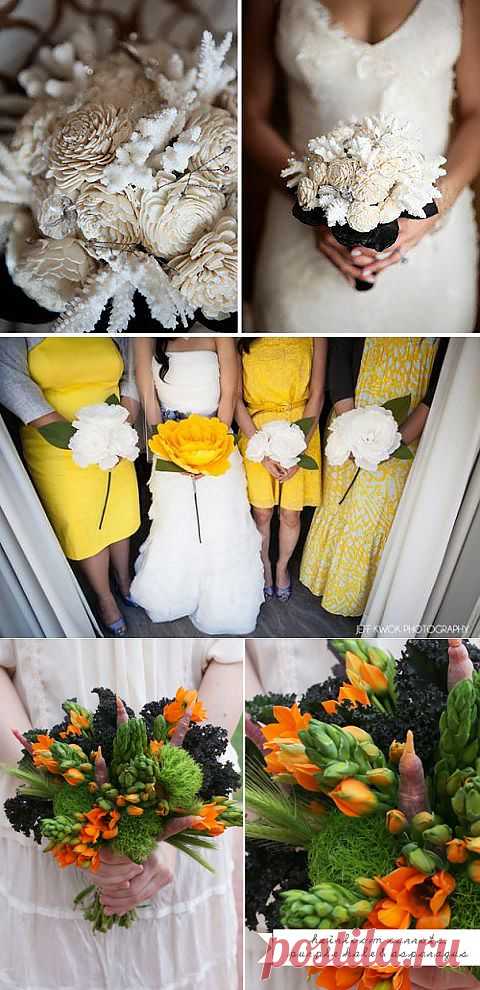Самые необычные свадебные букеты  | Свадьба своими руками