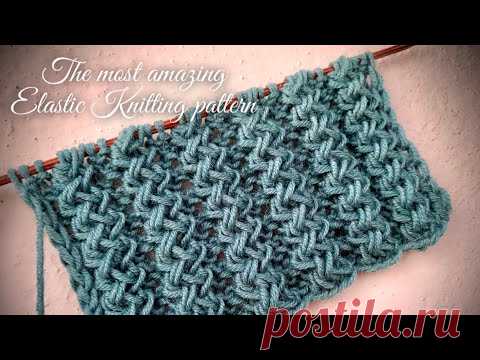 САМАЯ КРАСИВАЯ ПЫШНАЯ РЕЗИНКА СПИЦАМИ!!! / THE MOST AMAZING ELASTIC KNITTING PATTERN