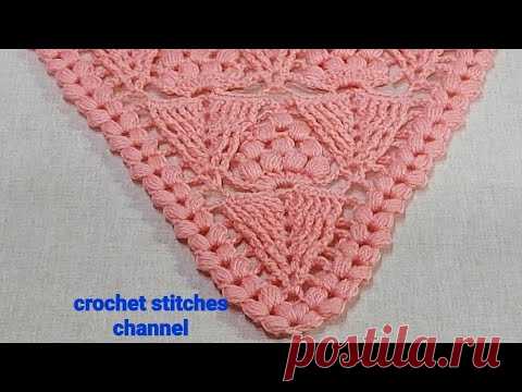 How to crochet flower 🌼 shawl step by step