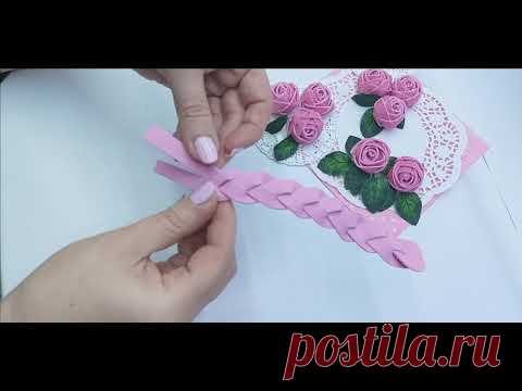 DIY 🌹 Розы из фоамирана за 2 минуты 🌹 Rose in 2 minutes