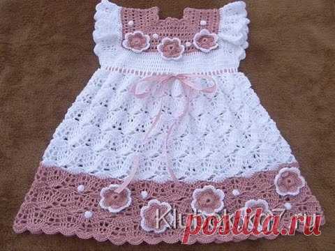 VESTIDO A CROCHET O GANCHILLO - PASO A PASO - 6 A 9 MESES